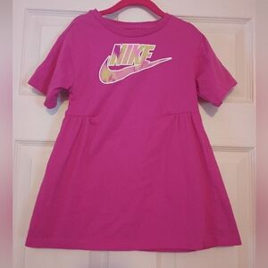 Nike Girls Magenta T-Shirt Dress Size 4T